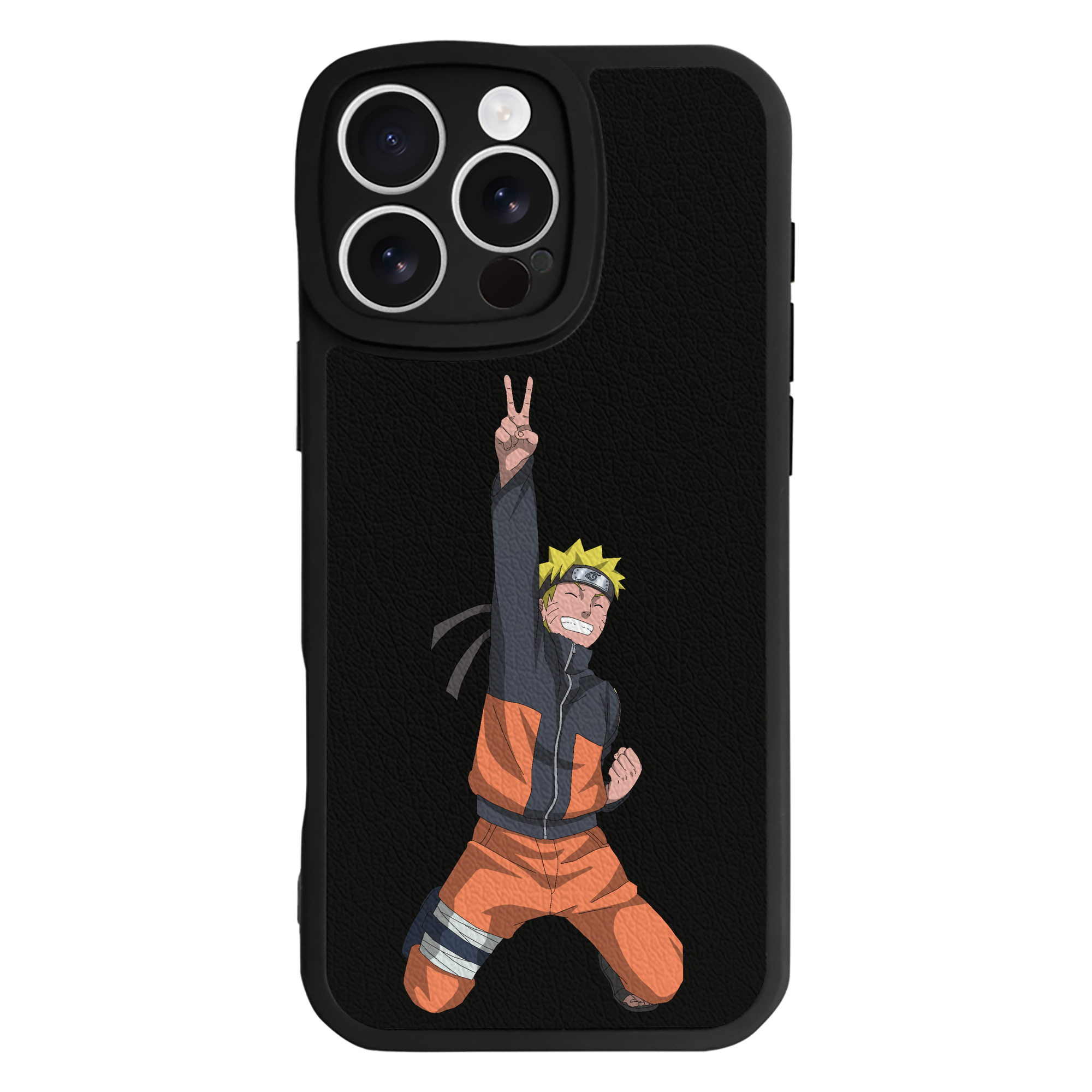 （画像用） NARUTO -ナルト- うずまき ナルト Uzumaki Naruto 【iPhone 16シリーズ対応】シリコンスマホケース（レザー調） 材質：シリコン